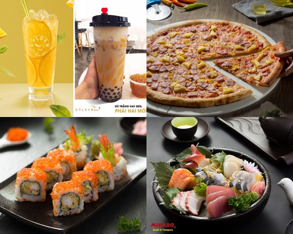 golden tea mikado sushi a leonardo pizza TAPCHITHOIDAI