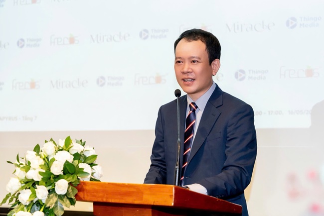 Ông Phạm Đình Vũ truyền cảm hứng đổi mới tại lễ công bố chiến lược Thingo Group