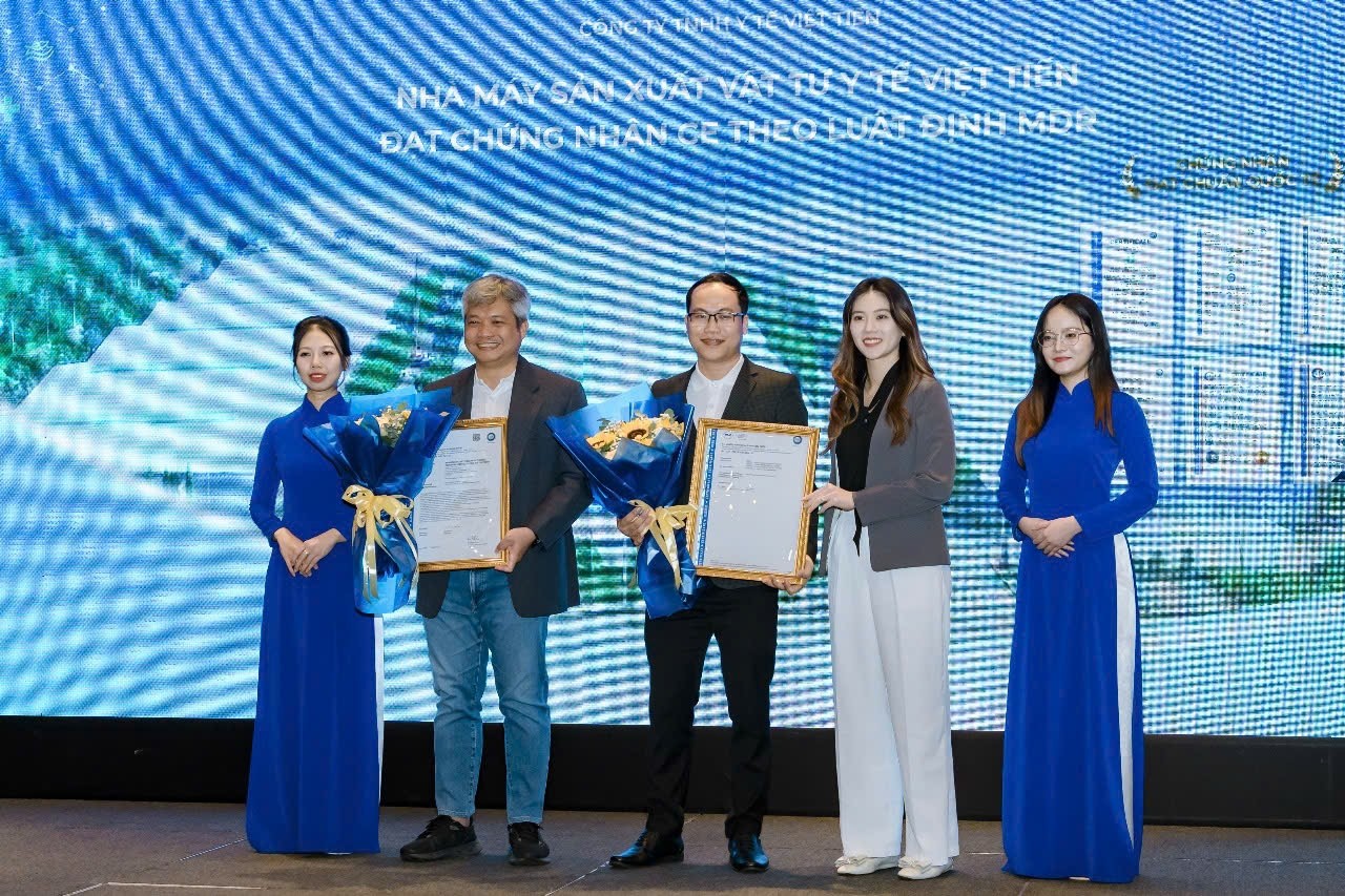 nha may san xuat vat tu y te viet tien vt factory khang dinh vi the hang dau voi chung nhan mdr KETNOIDOANHNHAN7
